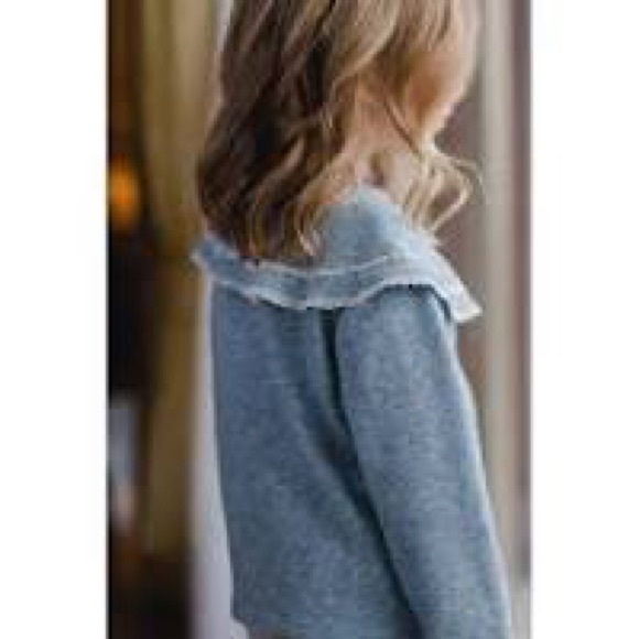 NWT Sal & Pimenta Double Lace Blue Cardigan - Picture 2 of 2